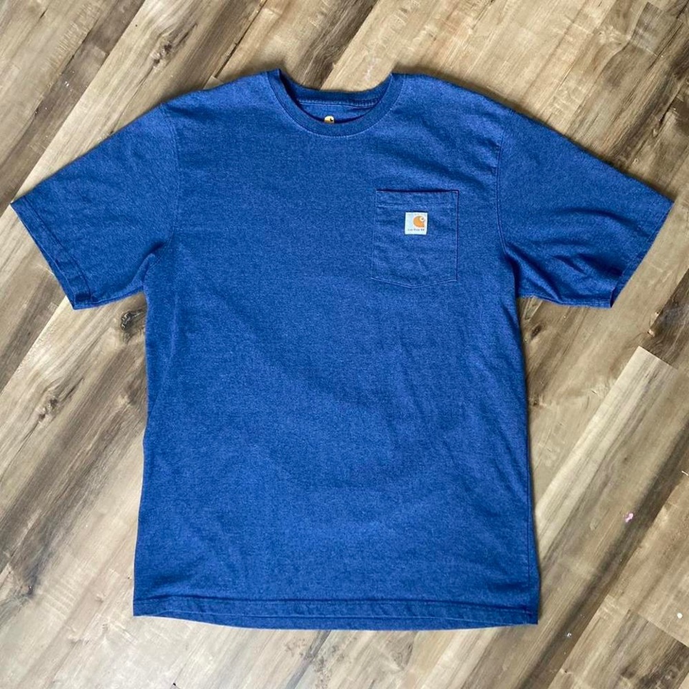 CARHARTT pocket tee navy Sz Large “tall”
